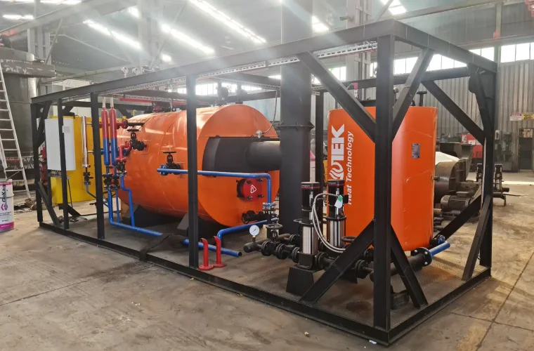 600 Kg/h Mobile Portable Steam Boiler Export to Turkmenistan 1603