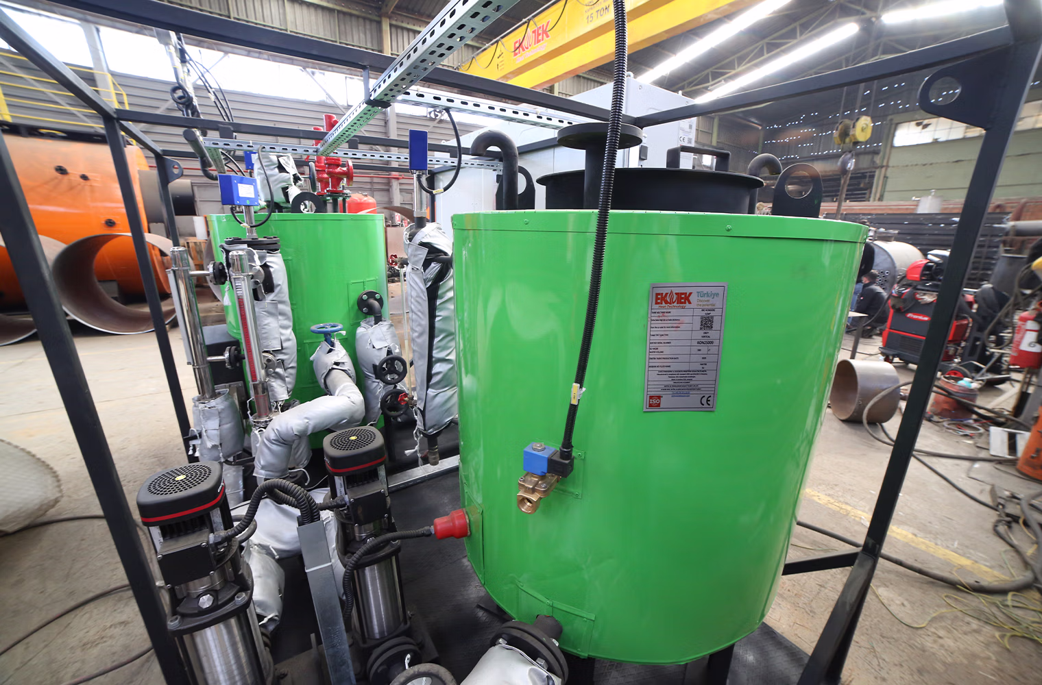 Saatte 200 Kilogram Kapasiteli Elektrikli Buhar Jeneratörü 3150