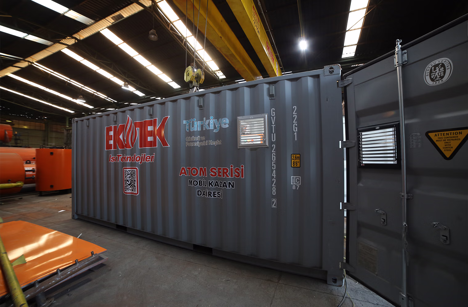 Sala de Calderas Móvil Serie Atom – Caldera de Agua Caliente Transportable 3260