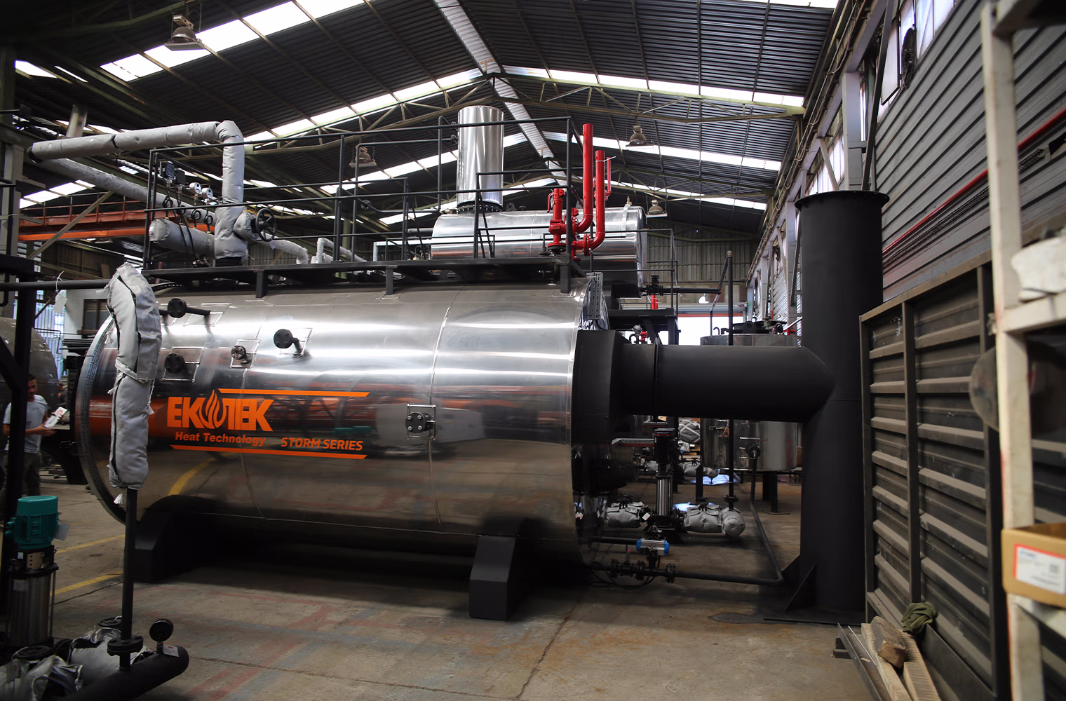 Fırtına Serisi Buhar Kazanları ve Paslanmaz Tanklardan Oluşan Kazan Sistemi 3292