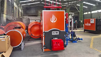 Kalkan Serisi - Sıvı Gaz Yakıtlı Buhar Kazanı