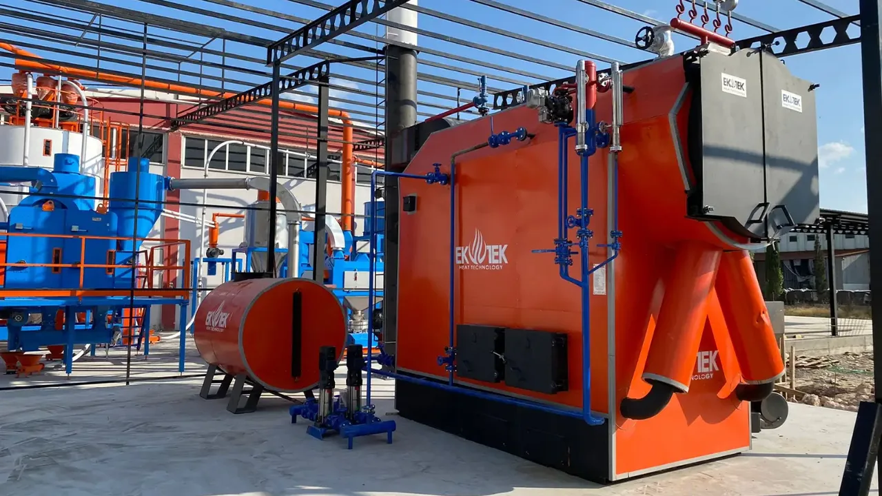 Caldeira a Vapor Com Alimentador Automático