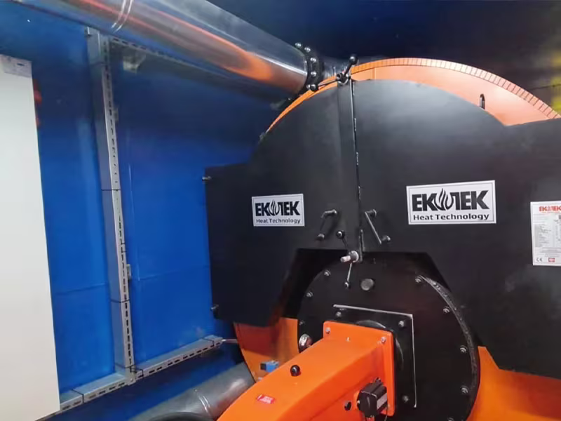 Slide Brennende Serie - Flüssig Gas Heißwasserkessel, Scotch-Typ 13