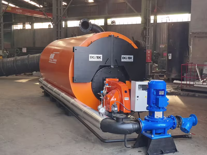 Slide Brennende Serie - Flüssig Gas Heißwasserkessel, Scotch-Typ 3