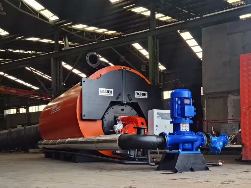 Slide Brennende Serie - Flüssig Gas Heißwasserkessel, Scotch-Typ 4