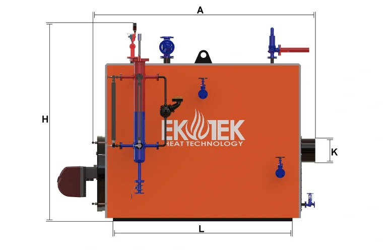 Kalkan Serisi - Sıvı Gaz Yakıtlı Buhar Kazanı Resimleri