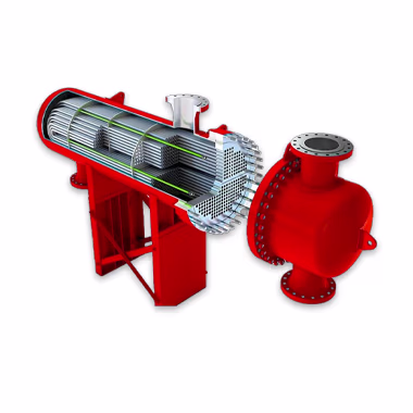 Кожухотрубчатый теплообменник для термомасляного котла