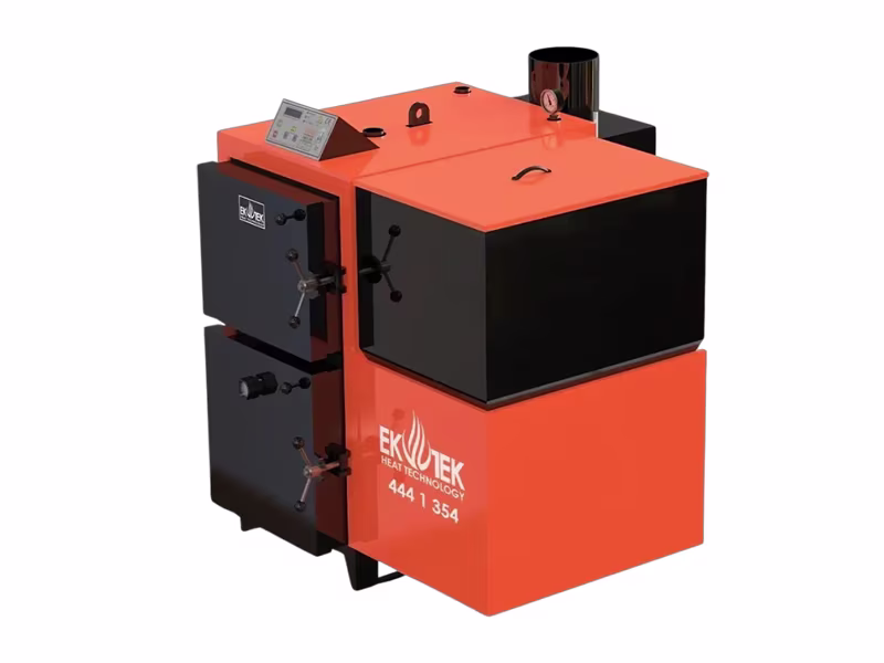 Serie Ahorro - Caldera de Agua Caliente de Carga Automática a Combustible Sólido