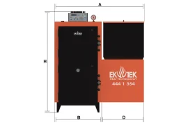 Serie Ahorro - Caldera de agua caliente de carga automática de combustible sólido Imágenes