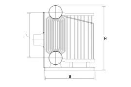 Série puissante - chaudières à vapeur à gaz liquide Images