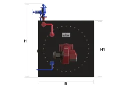 Serie Relampago - Generador de vapor de combustible de gas líquido Imágenes