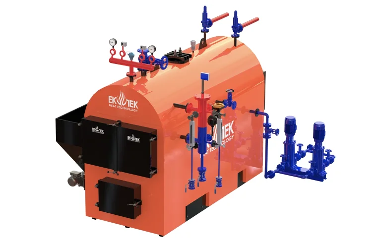 Série tonnerre- Chaudières à vapeur à combustible solide semi-cylindriques Images