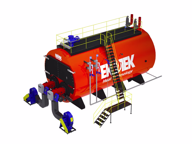 Серия Буря X - паровой котел с двойной топкой