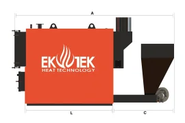 Серия Экопель – Водогрейный котел с твердотопливной горелкой Изображения