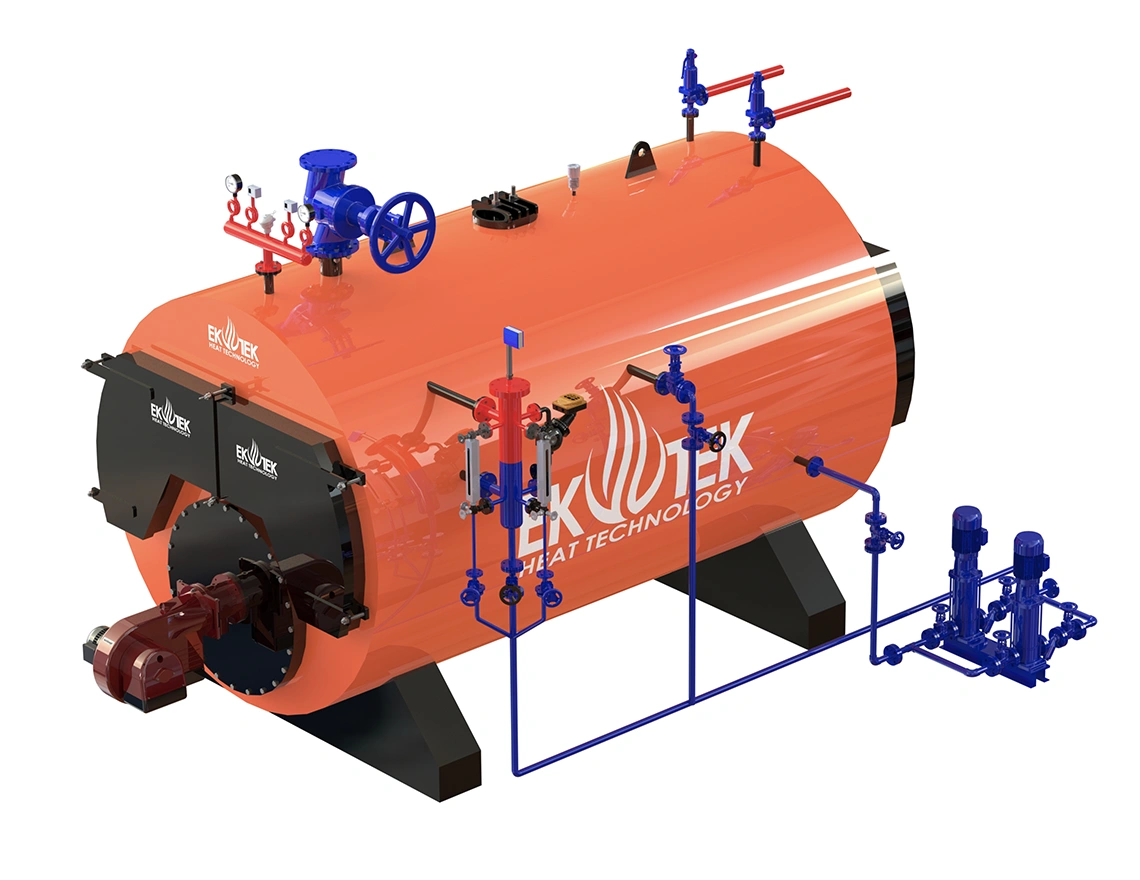 Liquid Gas Fuel High Pressure Steam Boiler Storm Series Ekotek
