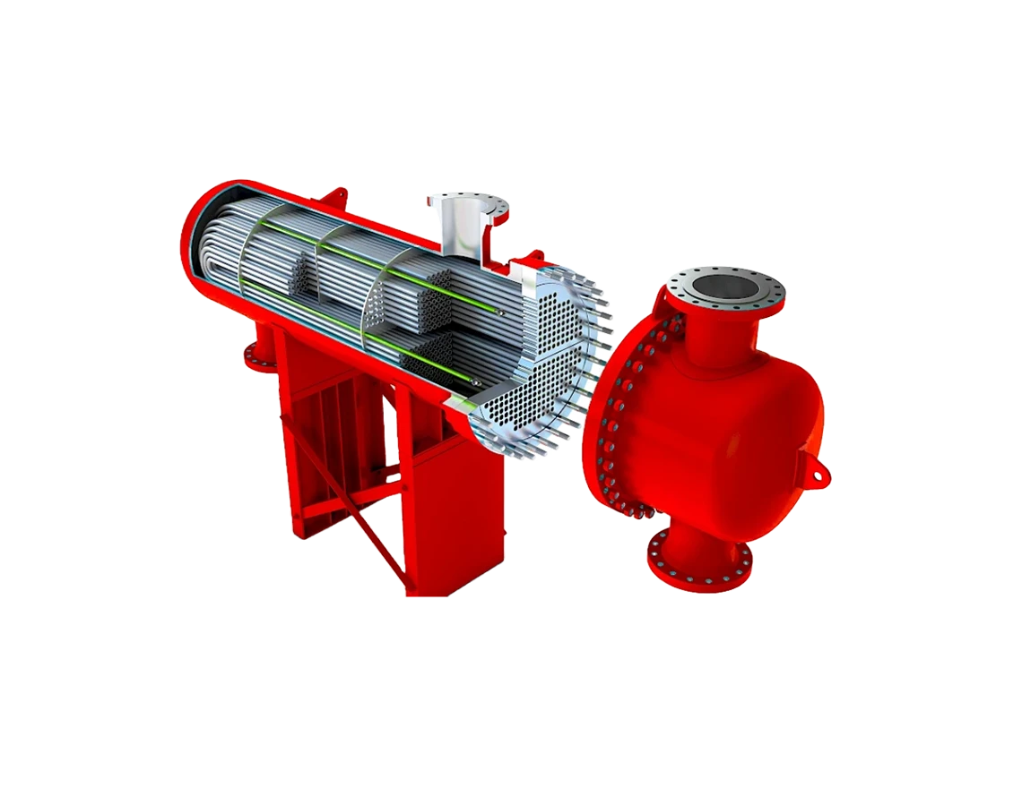 Trocador de Calor Tipo Casco e Tubo para Óleo Térmico