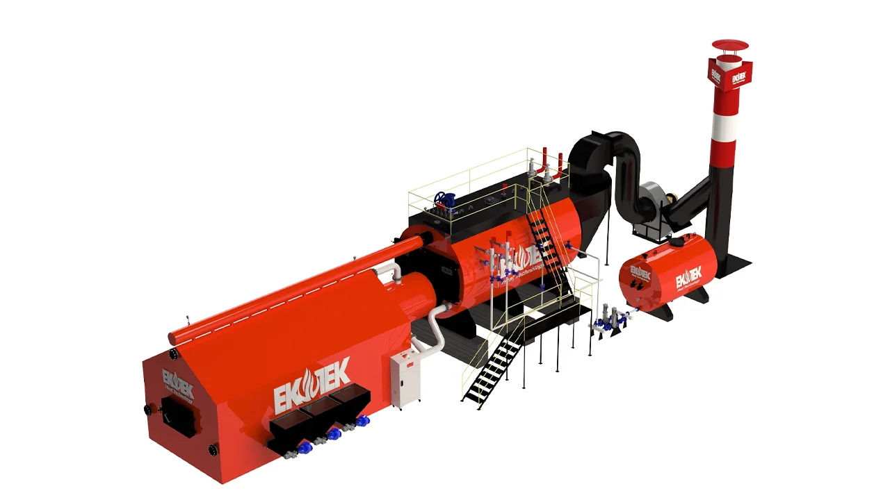 Volcano Series - Solid Fuel Fired Front Furnace Steam Boiler